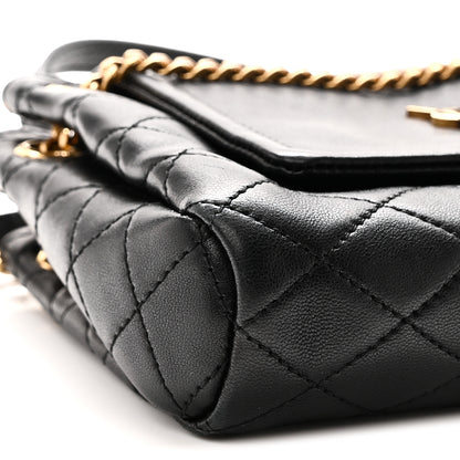 Saint Laurent Lambskin Quilted Monogram Mini Nolita Black 9 of 10