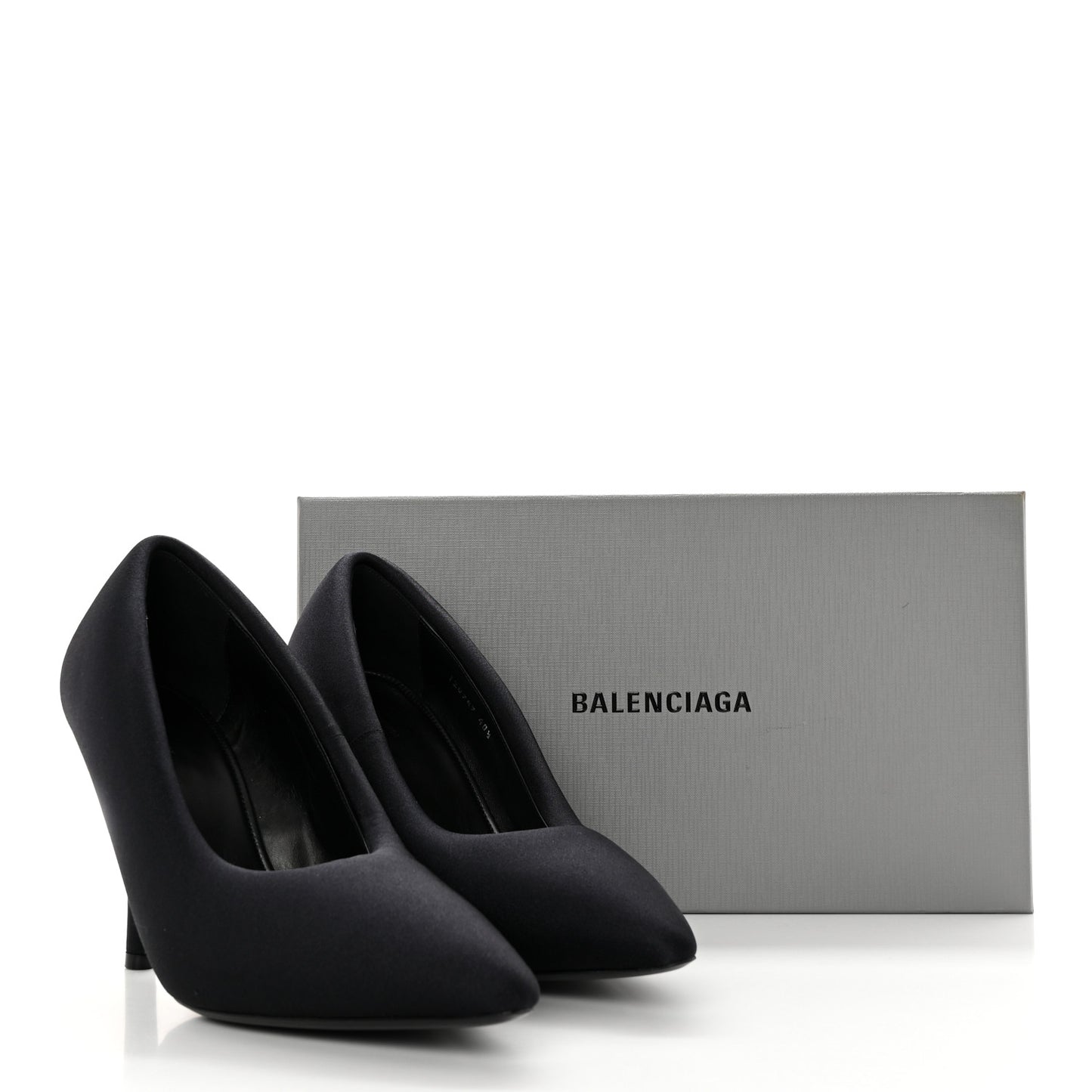 Spandex XL Pointed Toe 110mm Pumps 40.5 Black