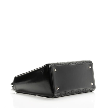 Christian Dior Patent Cannage Medium Lady Dior Black 3 of 9