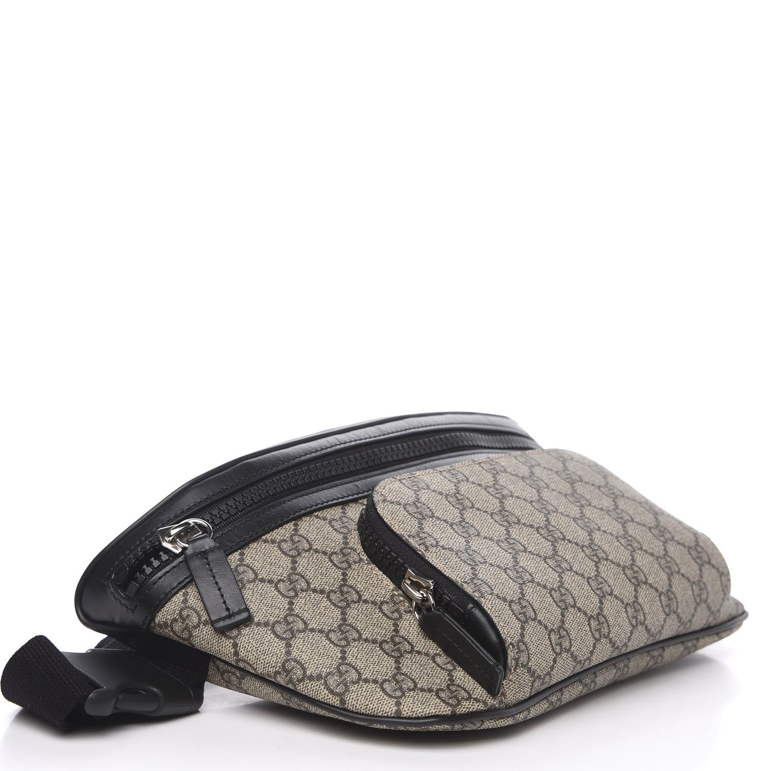 Gucci GG Supreme Monogram Belt Bag Black 3 of 9