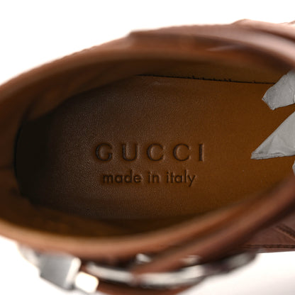 Gucci Calfskin Jakarta Buckle Boots 6 Cuir 7 of 9