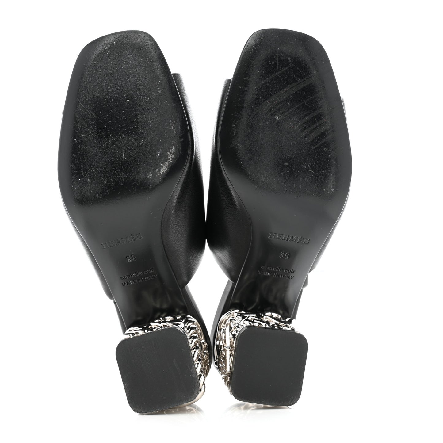 Nappa Glossy 60 Sandals 36 Black
