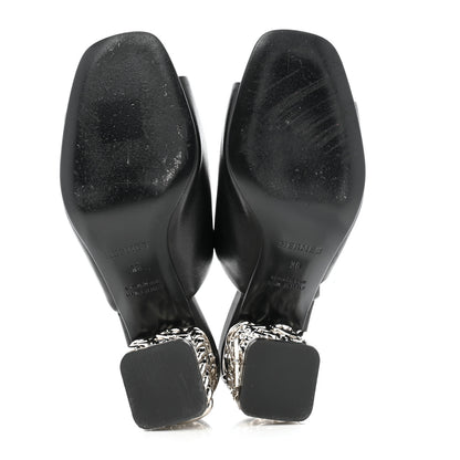 Hermes Nappa Glossy 60 Sandals 36 Black 6 of 10