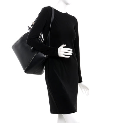 Givenchy Calfskin Medium Studded Antigona Black 2 of 12