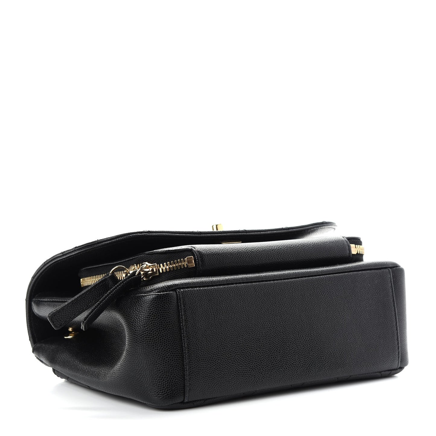 Caviar Quilted Small Business Affinity Flap Black