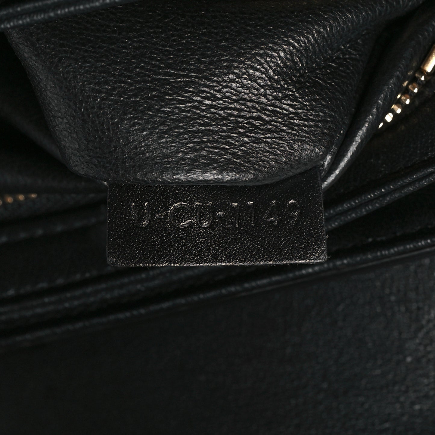 Shiny Calfskin Medium C Bag Black