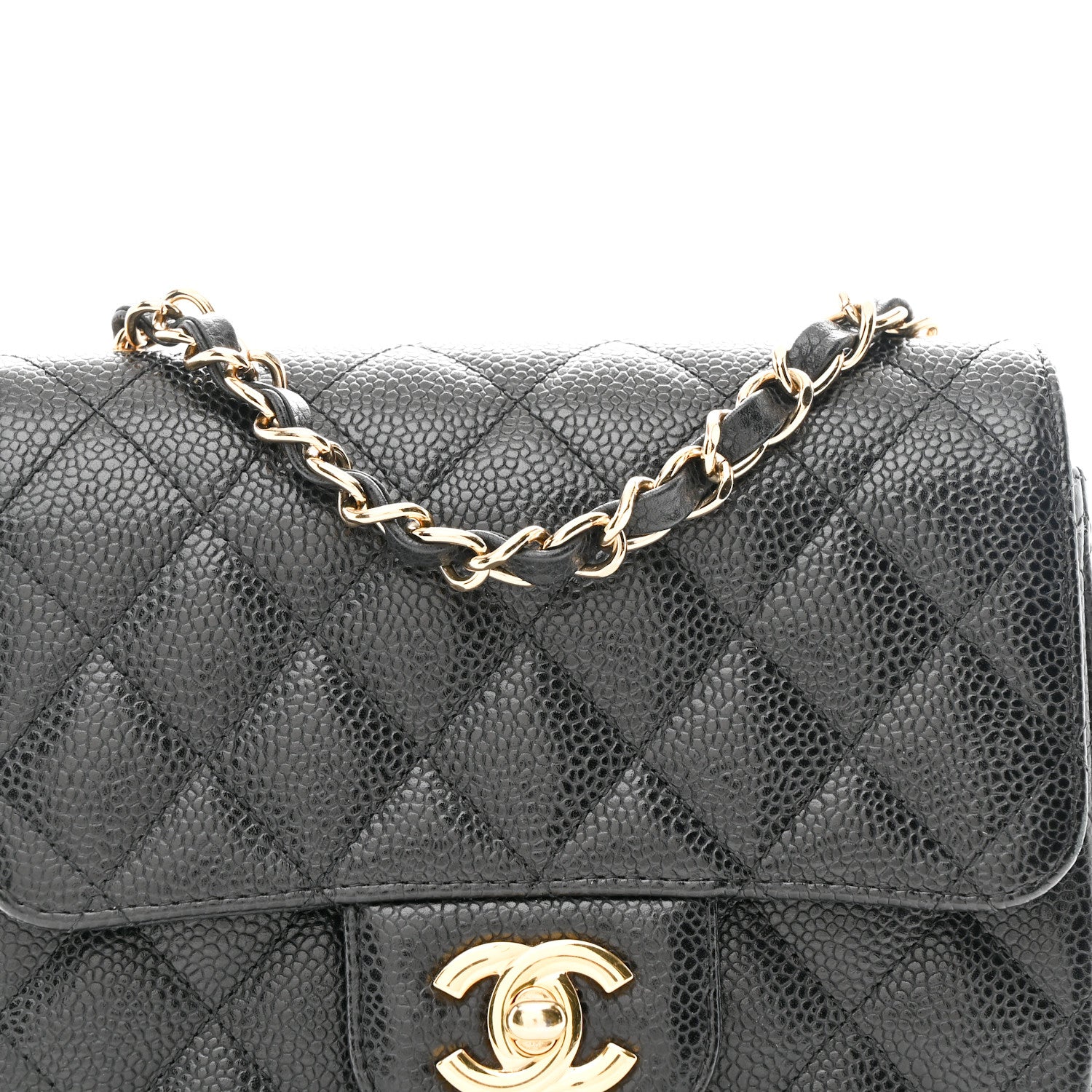 Chanel Caviar Quilted Mini Square Flap Black 8 of 13