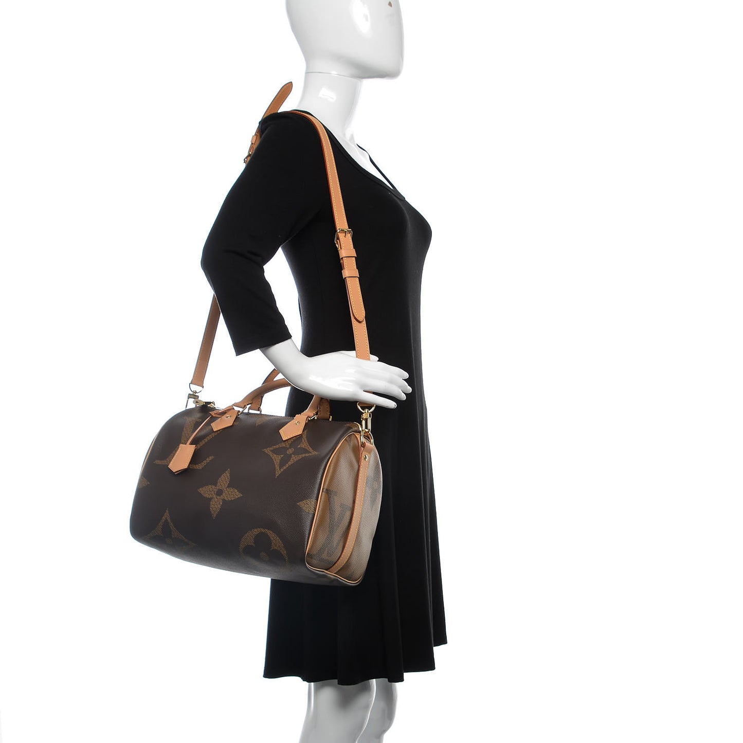 Reverse Monogram Giant Speedy Bandouliere 30