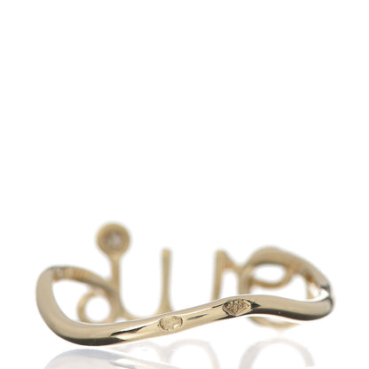 Christian Dior 18K Yellow Gold Diamond Oui Ring 55 7.25 4 of 6