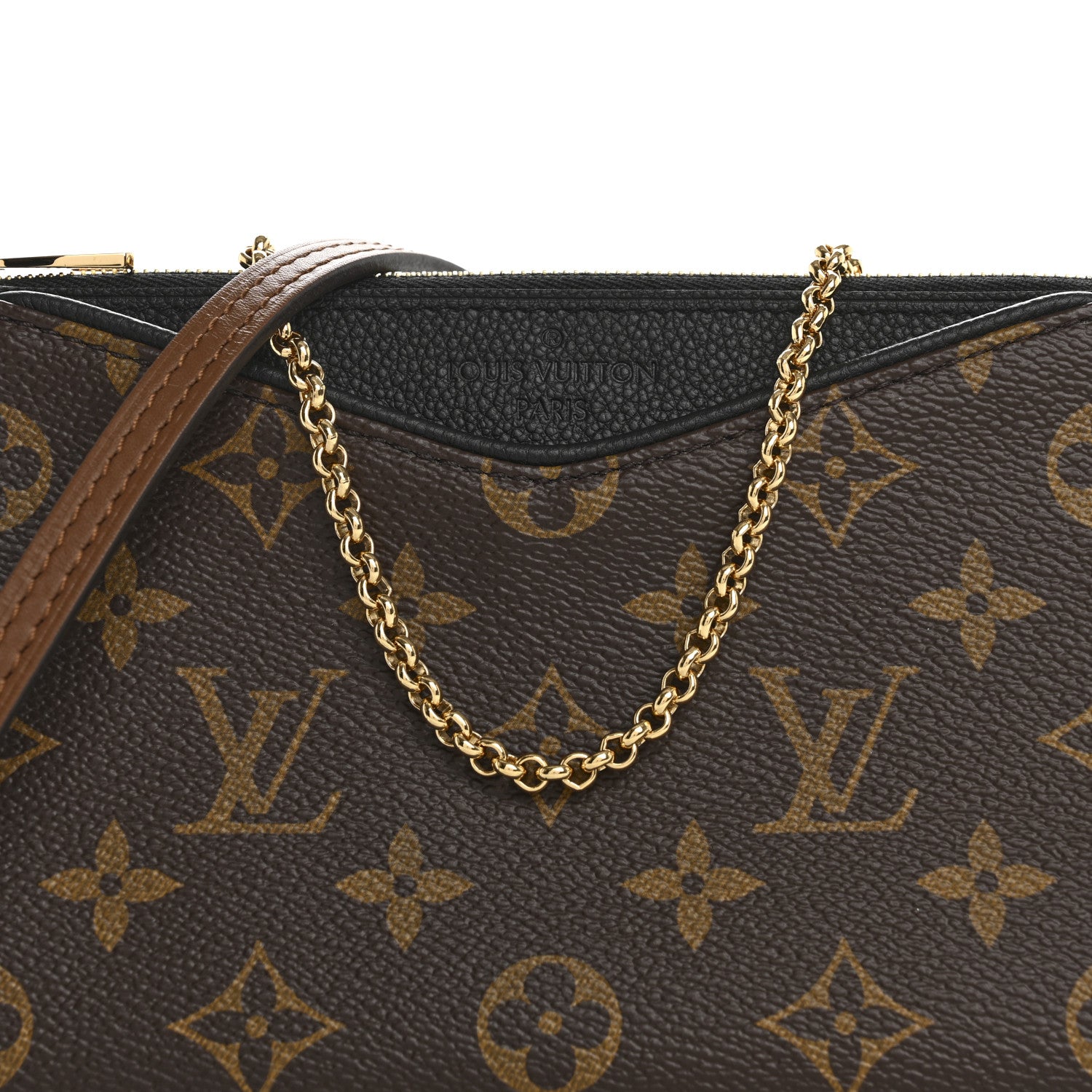 Louis Vuitton Monogram Pallas Clutch Black 8 of 10