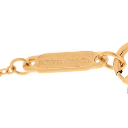 Tiffany 18K Yellow Gold Diamond Small T Smile Pendant Necklace 6 of 7