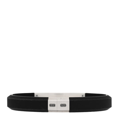 David Yurman Sterling Silver Rubber Black Onyx Streamline ID Bracelet Black 2 of 3