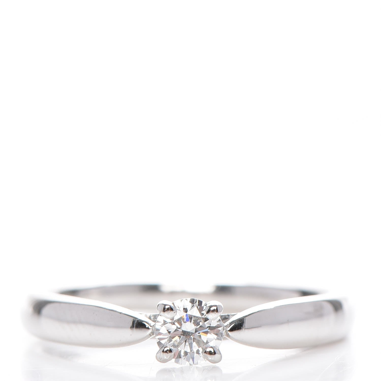Tiffany Platinum Diamond .17ct Harmony Solitaire Engagement Ring 4.75 1 of 7