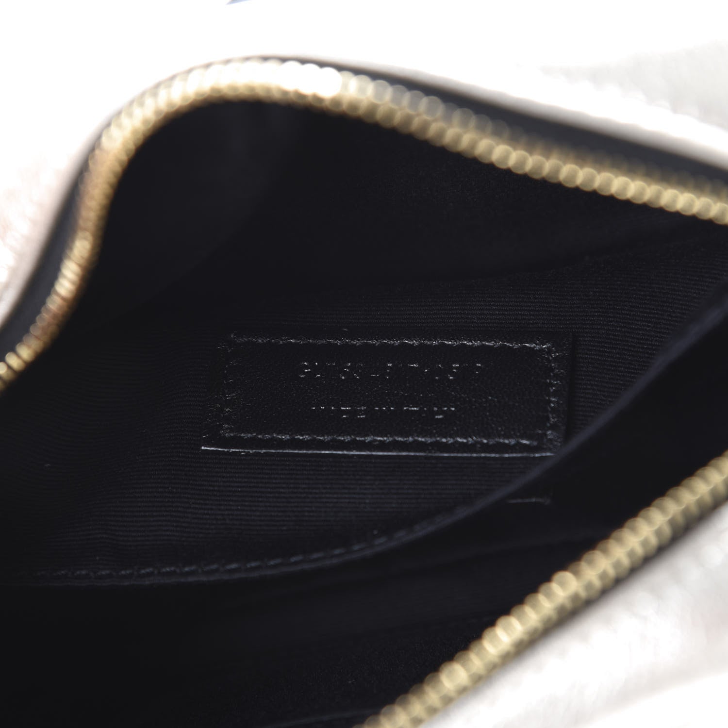 Saint Laurent Metallic Calfskin Matelasse Monogram Lou Belt Bag Platino 8 of 10