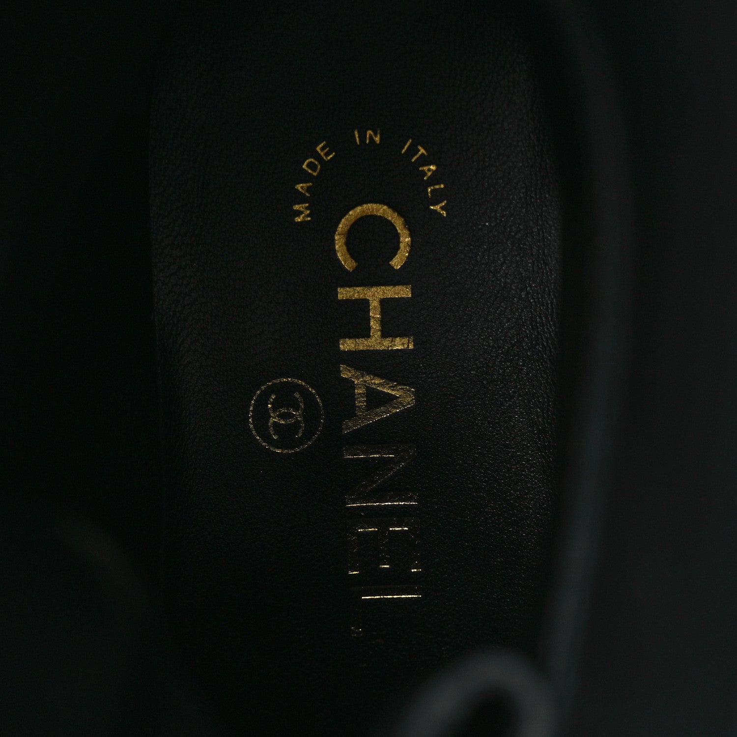 Chanel Shiny Calfskin Lace Up Combat Boots 38.5 Black 9 of 10