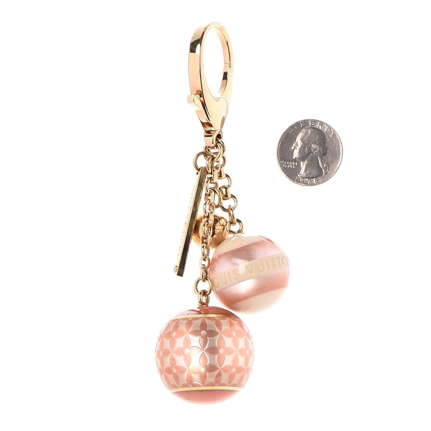 Mini Lin Bag Charm Pink