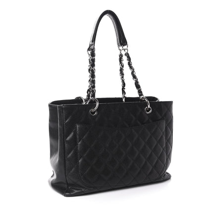 Chanel Caviar Quilted Grand Shopping Tote GST Black 3 of 17