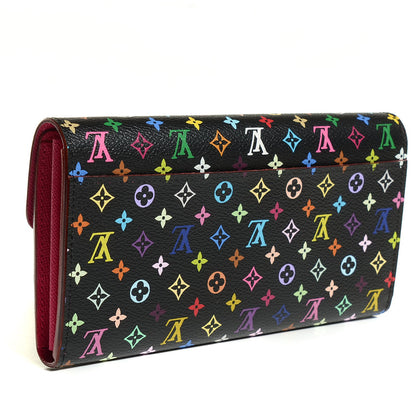 Louis Vuitton Monogram Multicolor Sarah Wallet NM Black Grenade 3 of 8
