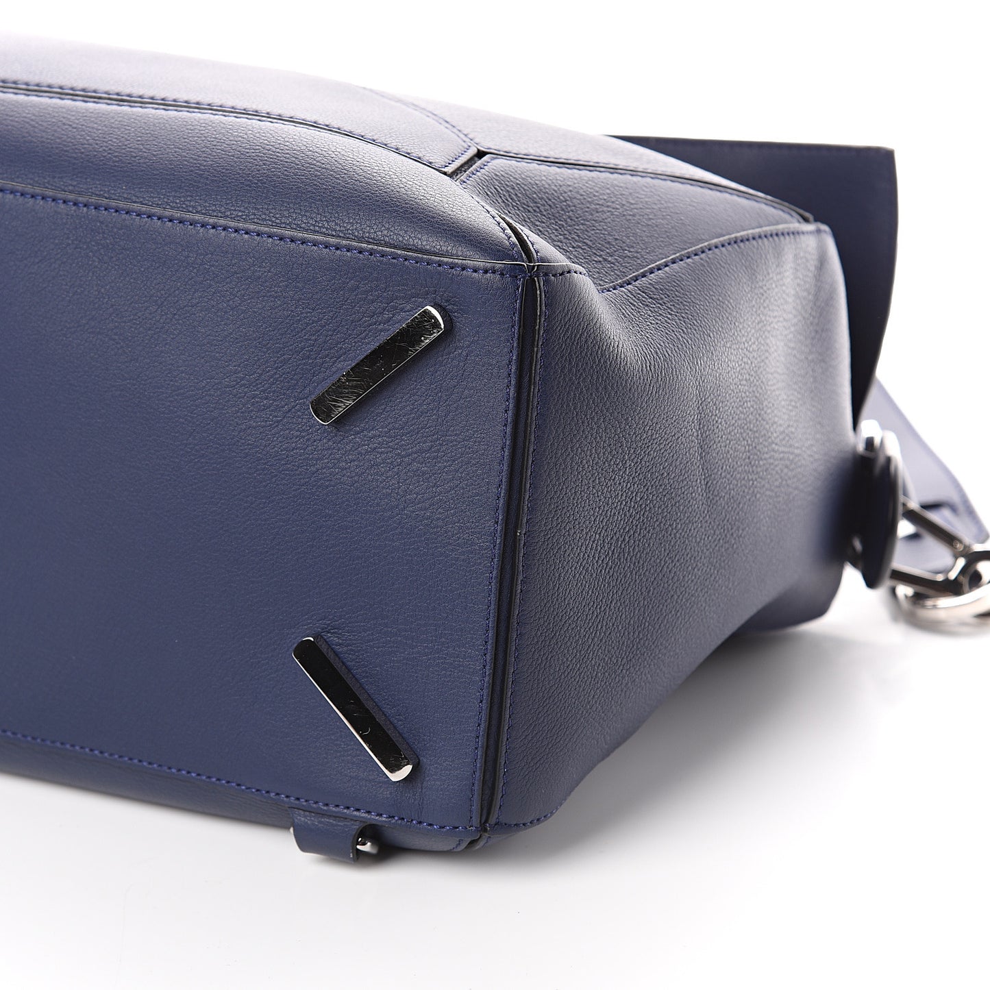Calfskin Large Puzzle Bag Deep Blue