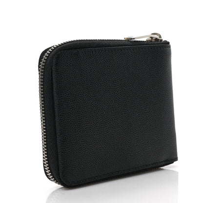 Saint Laurent Grain de Poudre Zip Around Wallet Black 3 of 6