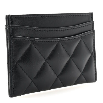 Chanel Lambskin Quilted Card Holder So Black 3 of 9