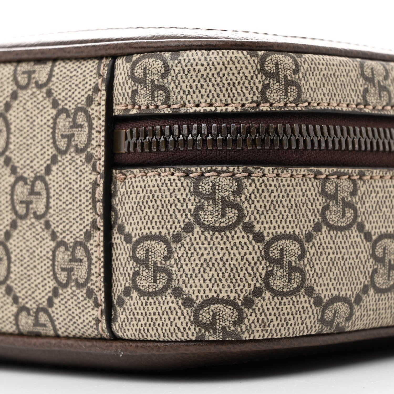 Gucci GG Supreme Monogram Web Small Ophidia Top Handle Shoulder Bag Brown 10 of 11