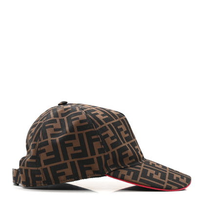 Fendi Canvas FF Reloaded Baseball Hat  Tobacco Red 5 of 8