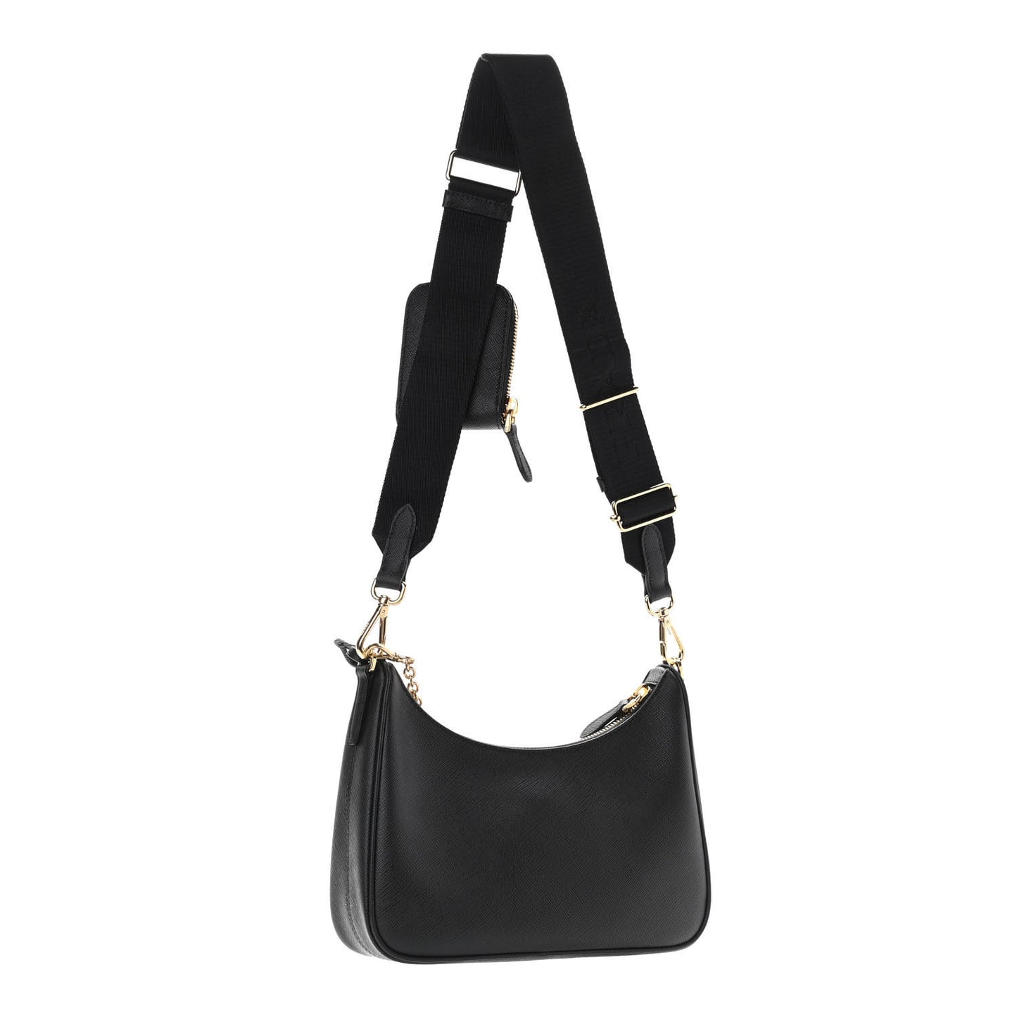 Saffiano Lux Re-Edition 2005 Shoulder Bag Black