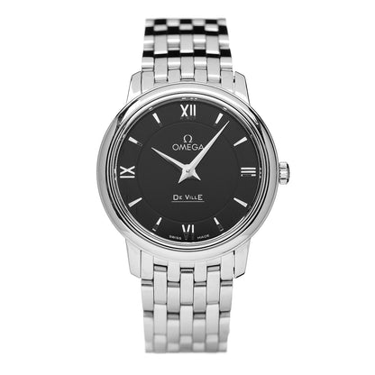 Omega Stainless Steel 27mm De Ville Quartz Watch Black 424.10.27.60.01.001 1 of 5