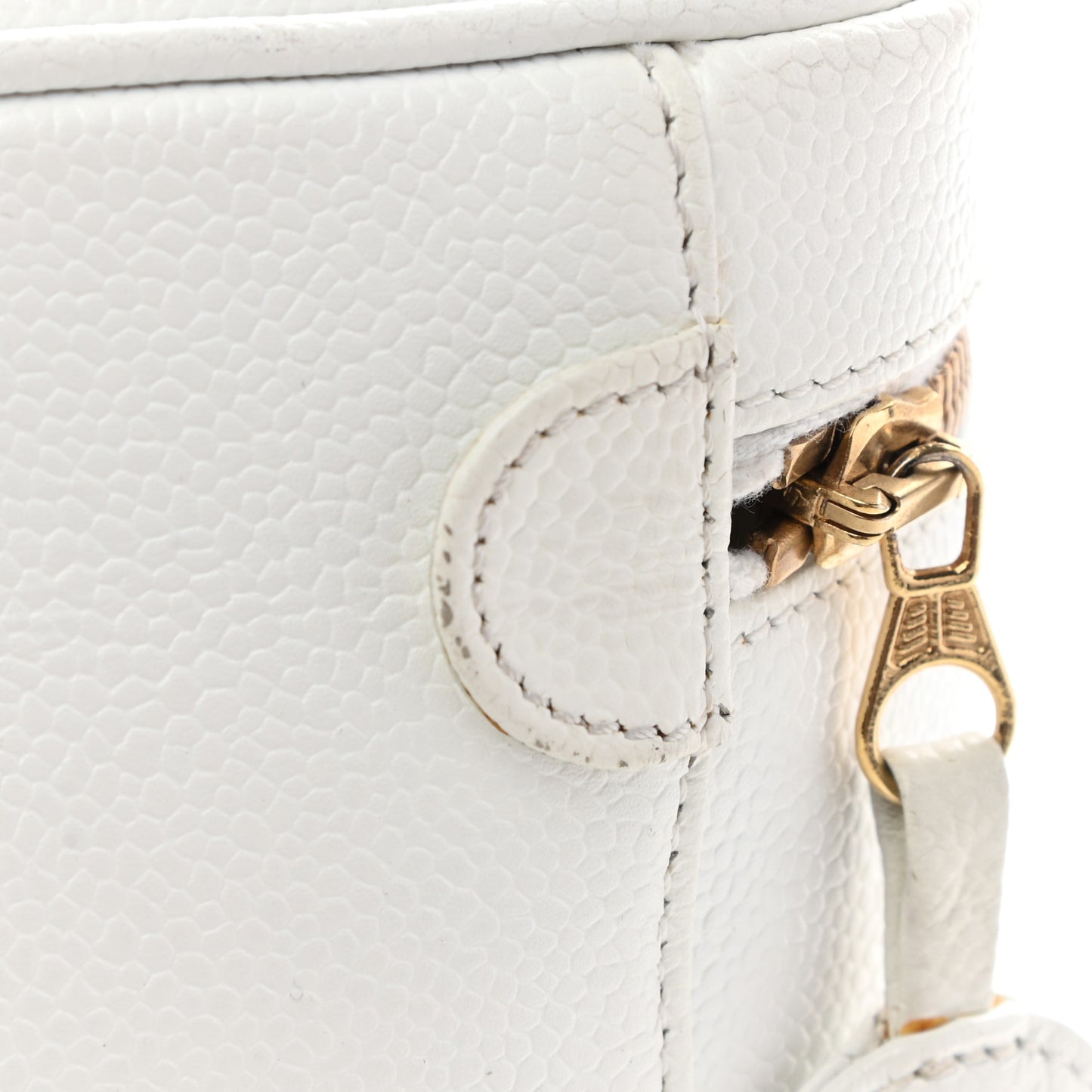 Caviar Cosmetic Vanity Bag White