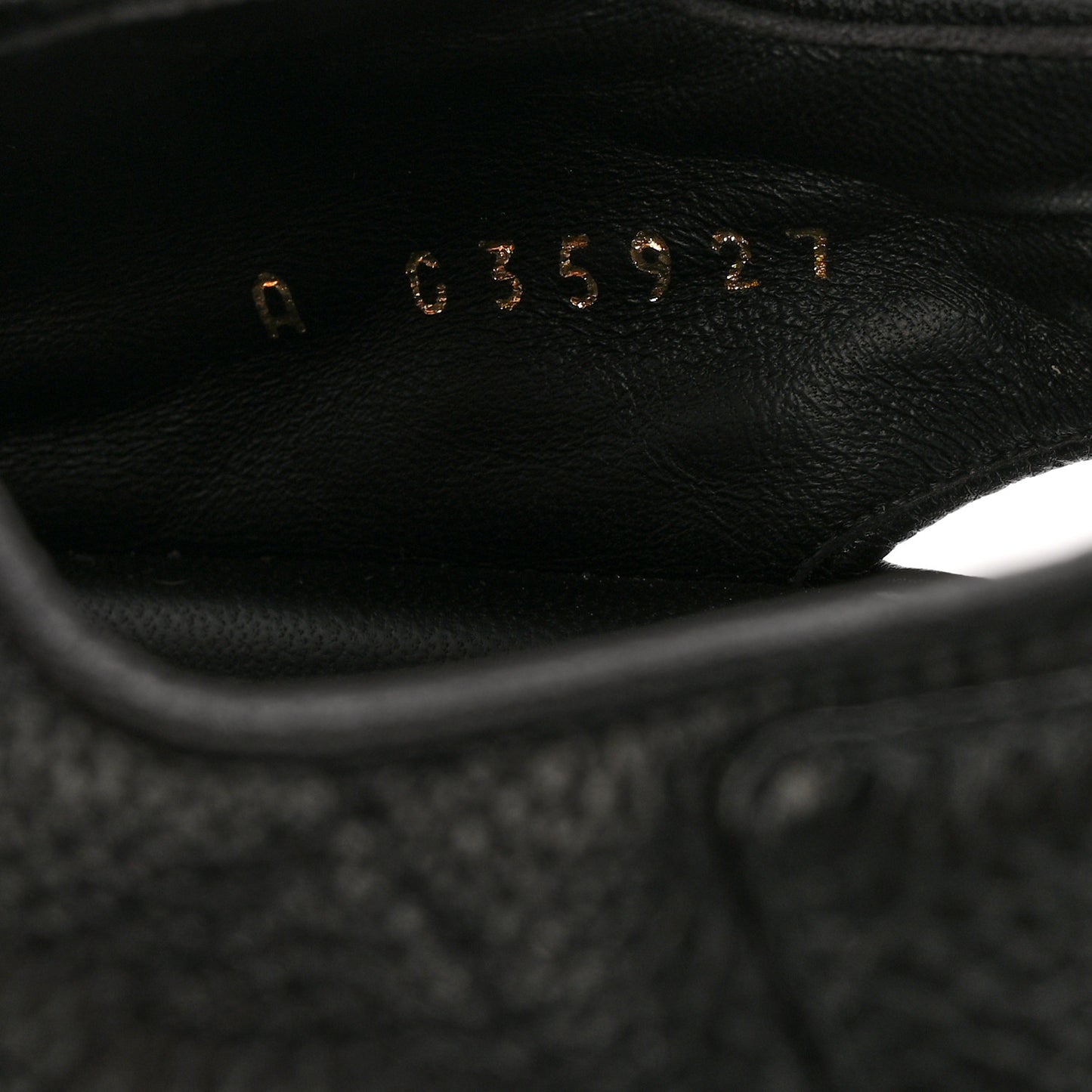 Grained Calfskin Velcro Dad Sandals 39.5 Black