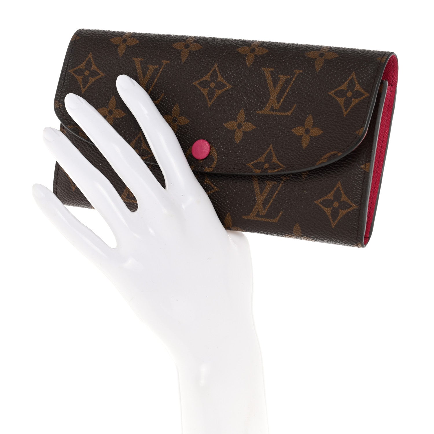 Louis Vuitton Monogram Emilie Wallet Hot Pink 2 of 8