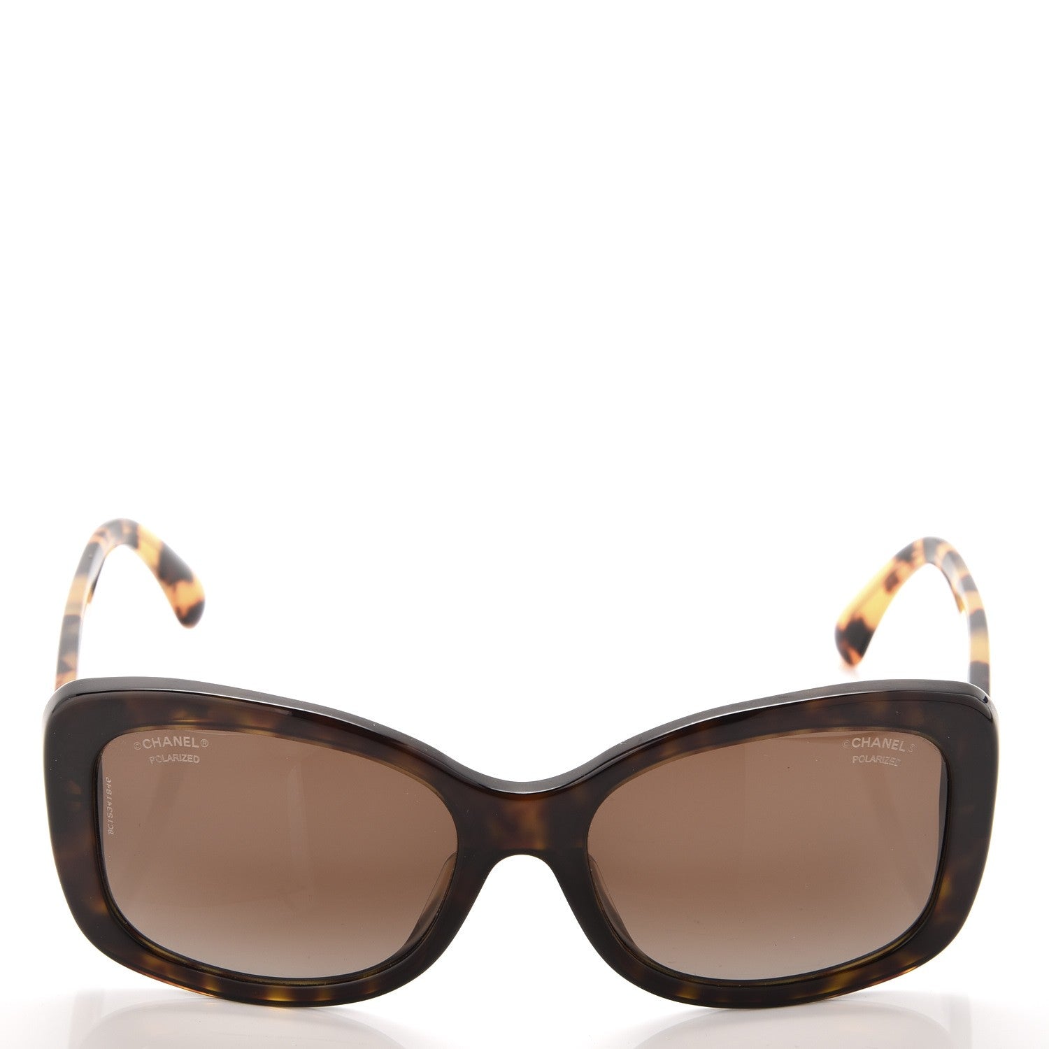 Chanel Acetate Polarized CC Sunglasses 5322 Marron Fonce 2 of 8