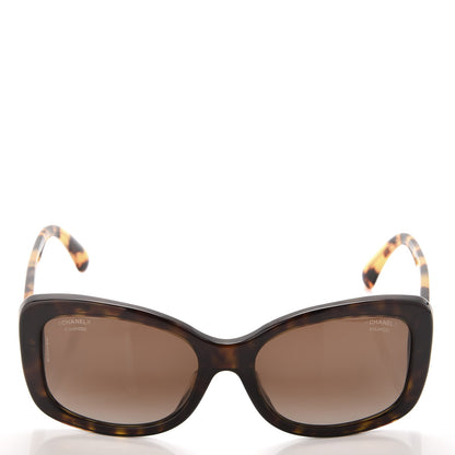 Chanel Acetate Polarized CC Sunglasses 5322 Marron Fonce 2 of 8