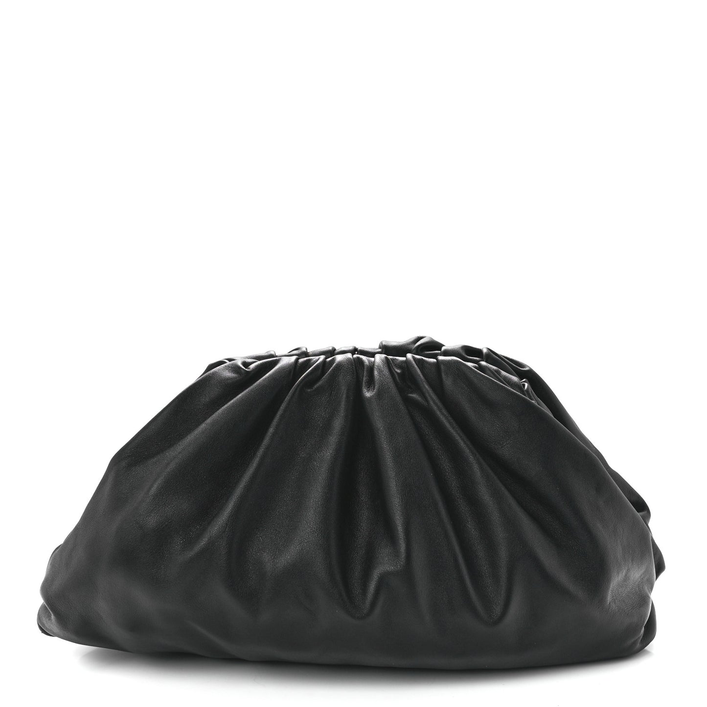 Smooth Butter Calf The Pouch Oversized Clutch Black