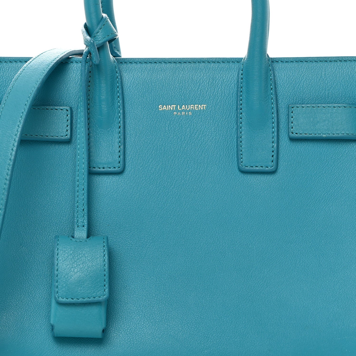 Saint Laurent Calfskin Nano Sac De Jour Turquoise 8 of 14