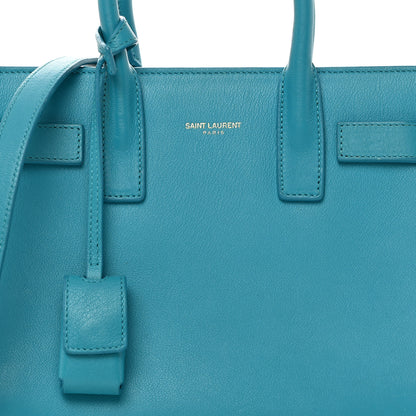 Saint Laurent Calfskin Nano Sac De Jour Turquoise 8 of 14