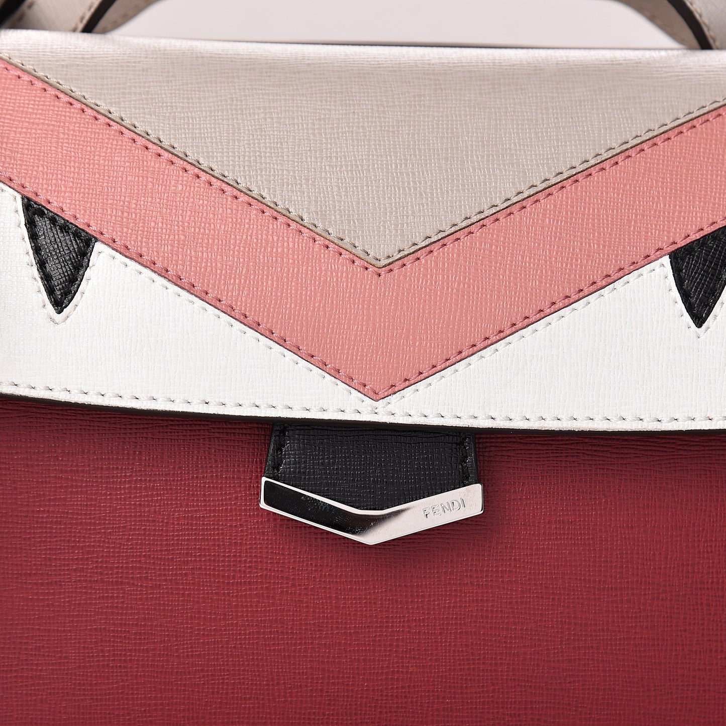 Vitello Elite Monster Mini Demi Jour Shoulder Bag Ribes Grigio Polvere Carbone