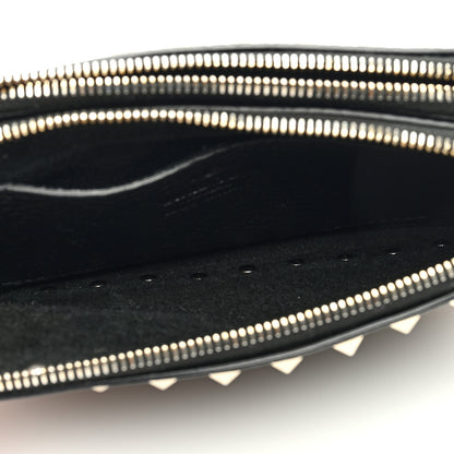 Valentino Garavani Pebbled Calfskin Rockstud Small Chain Shoulder Bag Black 6 of 9