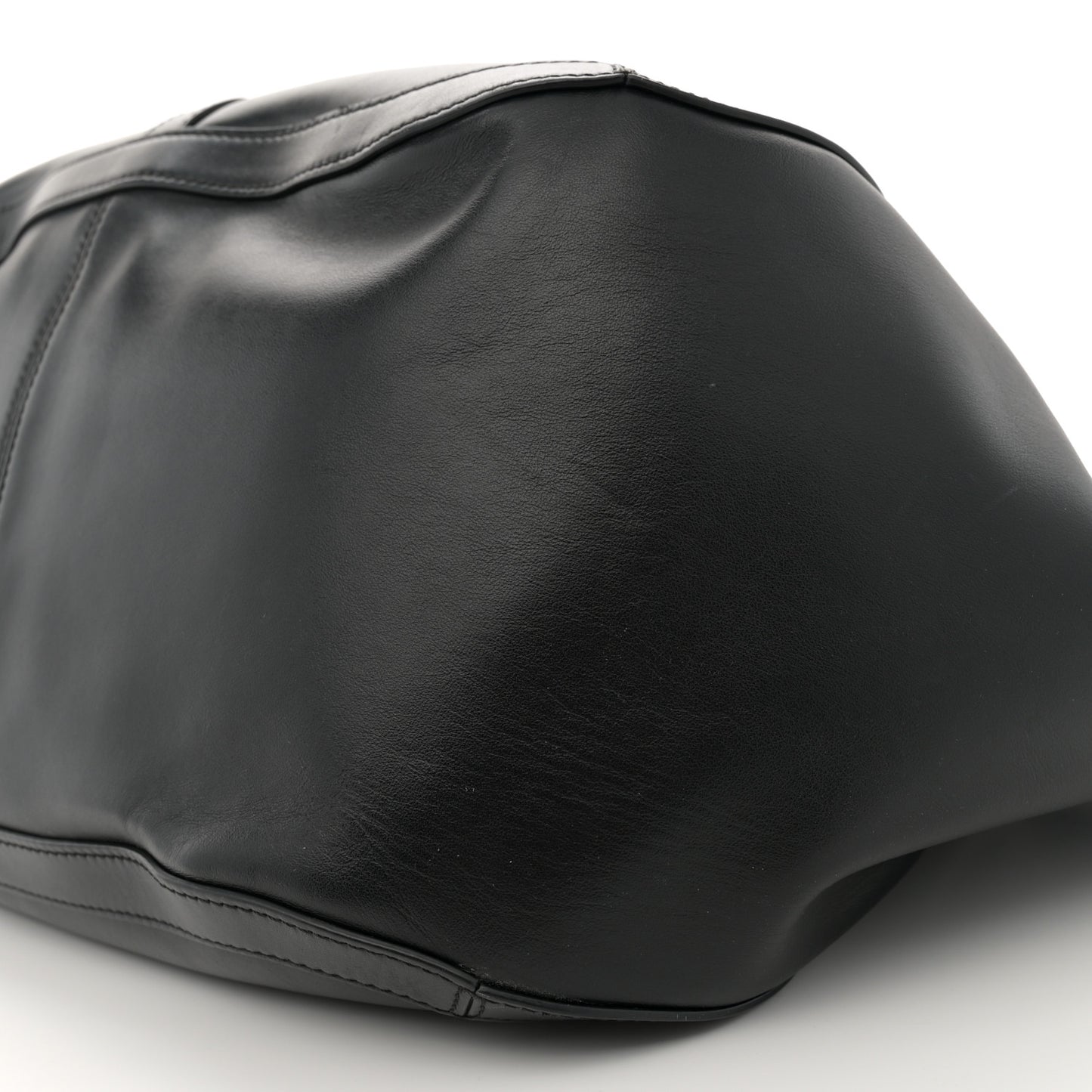 Calfskin Greca Goddess Tote Bag Black
