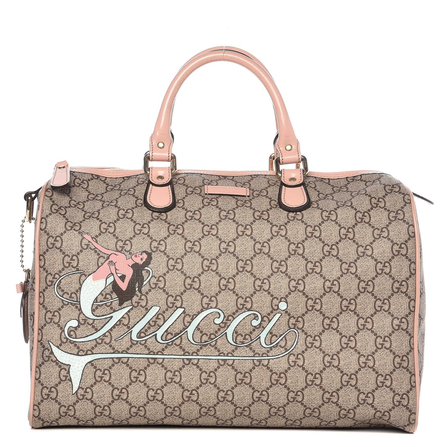 GG Plus Monogram Mermaid Medium Joy Boston Pink