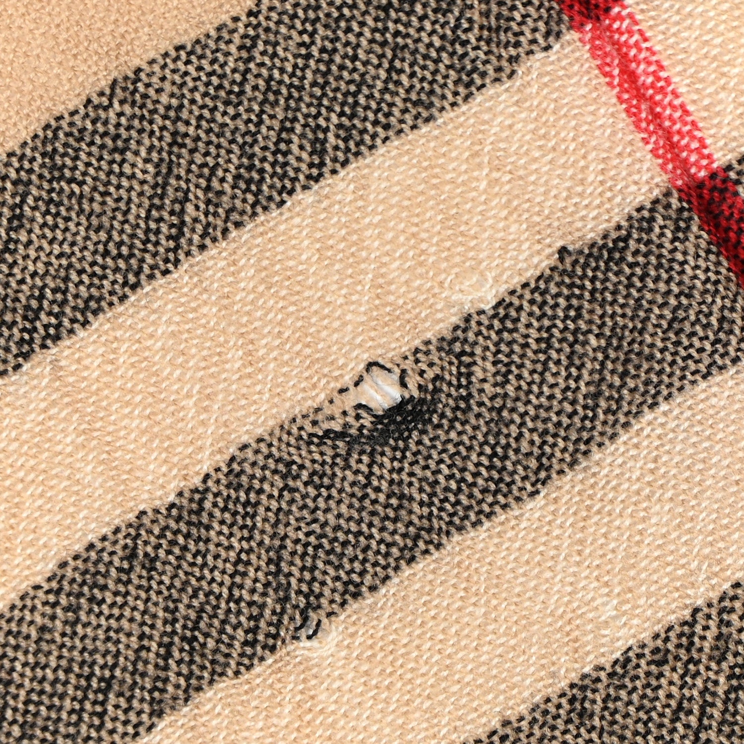 Burberry Wool Silk Check Lightweight Scarf Archive Beige 12 of 12