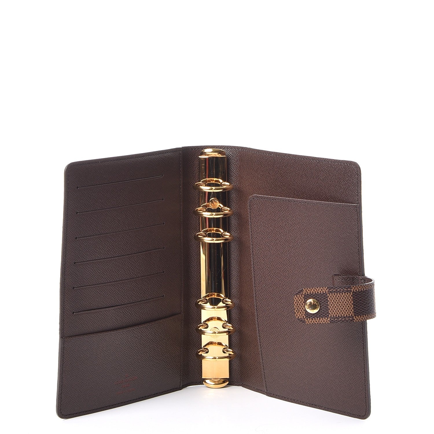 Louis Vuitton Damier Ebene Medium Ring Agenda Cover 5 of 7