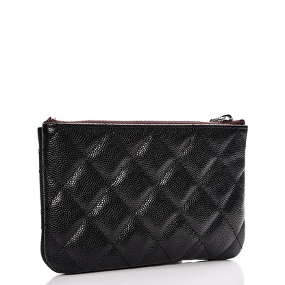 Chanel Caviar Quilted Small Cosmetic Case Black 3 of 8