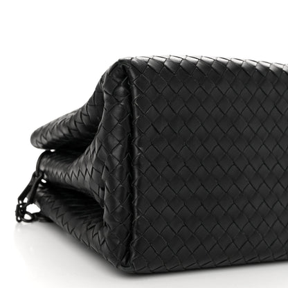 Bottega Veneta Nappa Intrecciato Small Roma Tote Black 10 of 11