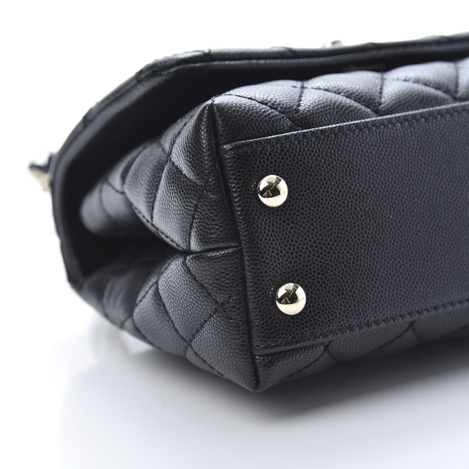 Chanel Caviar Quilted Extra Mini Coco Handle Flap Black 10 of 13