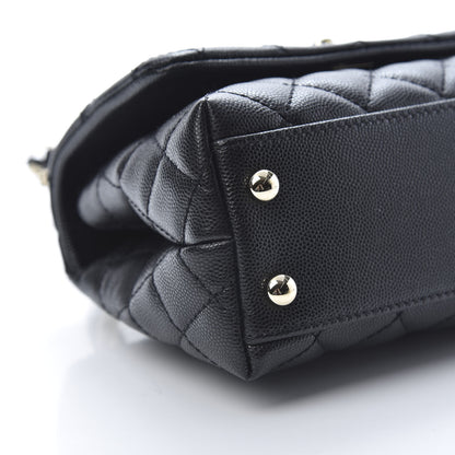 Chanel Caviar Quilted Extra Mini Coco Handle Flap Black 10 of 13