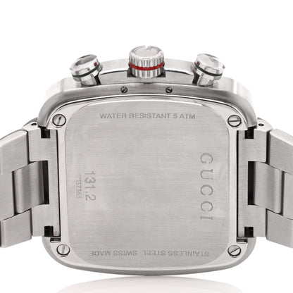 Gucci Stainless Steel 44mm G Coupe Square Chronograph Quartz Watch Silver 4 of 4