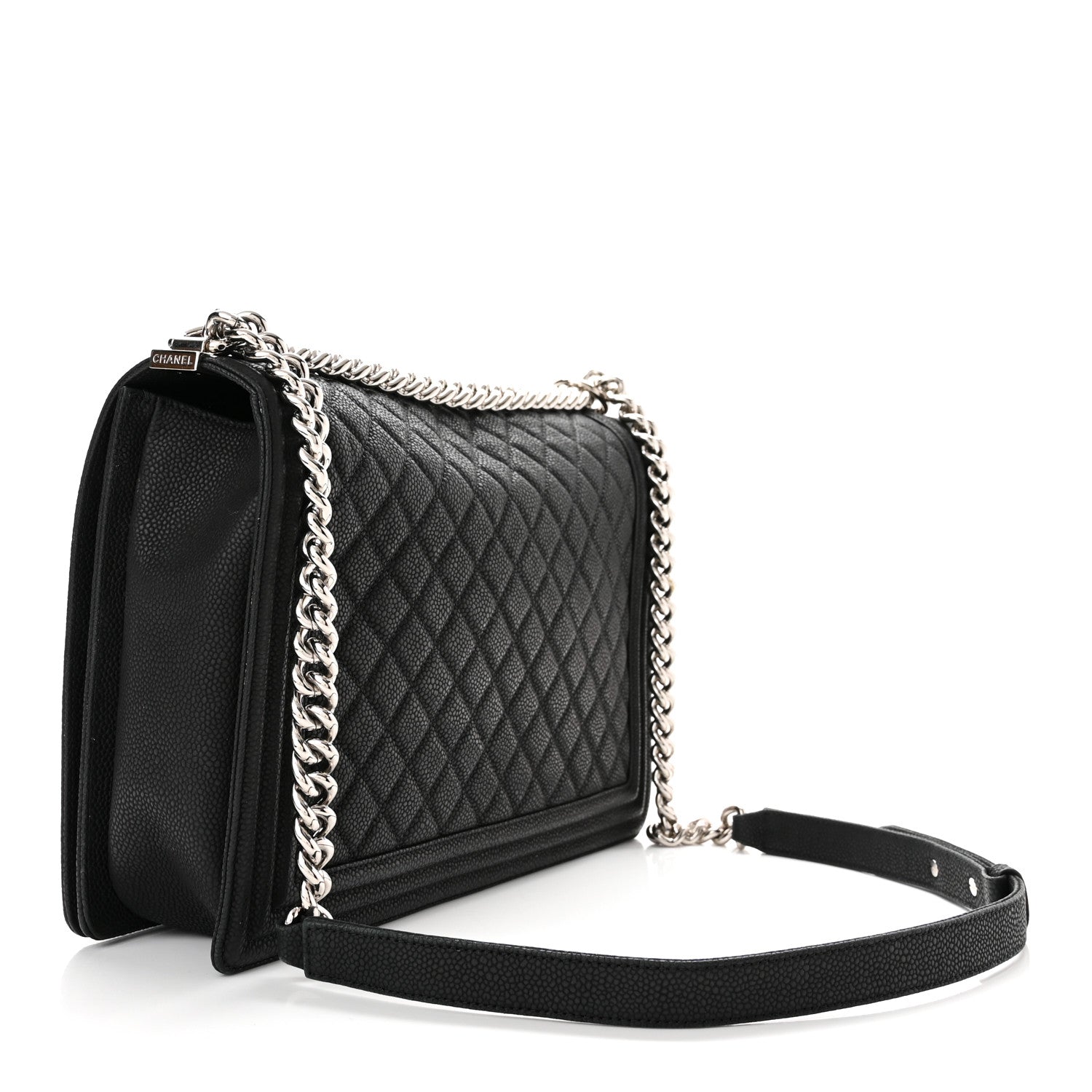 Chanel Caviar Quilted Large Boy Flap Black 3 of 13