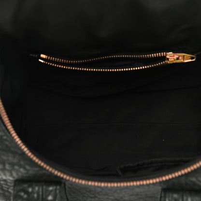 Alexander Wang Pebbled Lambskin Rocco Black Rose Gold Hardware 4 of 9